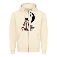 Sandshell hobbes and calvin Zipper Hoodie - artisFamous
