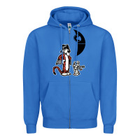True Royal hobbes and calvin Zipper Hoodie - artisFamous