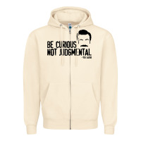 Sandshell be curious not judgemental Zipper Hoodie - artisFamous