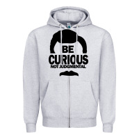 Heather Grey be curious not judgmental Zipper Hoodie - artisFamous