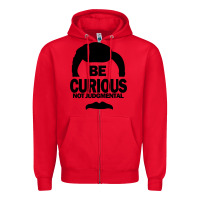 Red be curious not judgmental Zipper Hoodie - artisFamous