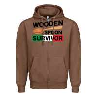 Chestnut funny wooden spoon survivor Zipper Hoodie - artisFamous
