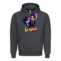 Smoke scream horror movie Zipper Hoodie - artisFamous