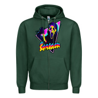 Sports Green scream horror movie Zipper Hoodie - artisFamous