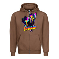 Chestnut scream horror movie Zipper Hoodie - artisFamous