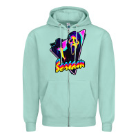 Seafoam scream horror movie Zipper Hoodie - artisFamous