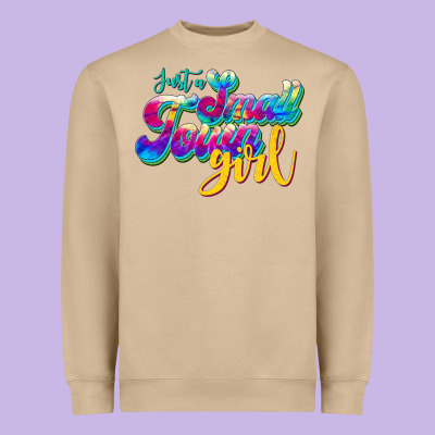 Just A Small Town Girl Heavyweight Sweatshirt Designed By Jahusdesignshop