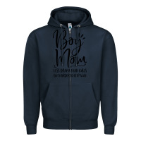 Navy boy mom less drama than girls but harder to Zipper Hoodie - artisFamous