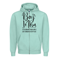 Seafoam boy mom less drama than girls but harder to Zipper Hoodie - artisFamous