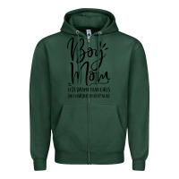 Sports Green boy mom less drama than girls but harder to Zipper Hoodie - artisFamous