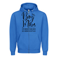 True Royal boy mom less drama than girls but harder to Zipper Hoodie - artisFamous