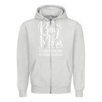Dove Grey boy mom less drama than girls but harder to Zipper Hoodie - artisFamous