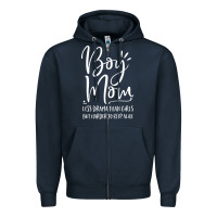 Navy boy mom less drama than girls but harder to Zipper Hoodie - artisFamous