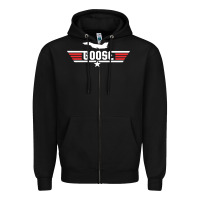 Black goose Zipper Hoodie - artisFamous