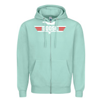 Seafoam goose Zipper Hoodie - artisFamous