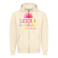 Sandshell the only bs i need is beer sunshine Zipper Hoodie - artisFamous
