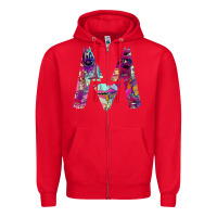 Red maroon five Zipper Hoodie - artisFamous