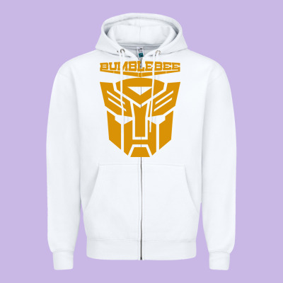 Bumblebee Zipper Hoodie Designed By Artisfamous