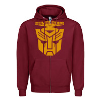 Burgundy bumblebee Zipper Hoodie - artisFamous