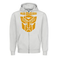 Dove Grey bumblebee Zipper Hoodie - artisFamous