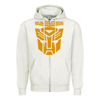 Oatmeal Heather bumblebee Zipper Hoodie - artisFamous