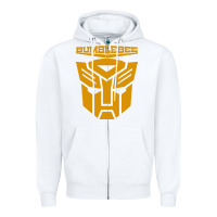 White bumblebee Zipper Hoodie - artisFamous