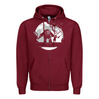 Burgundy bioshock matata Zipper Hoodie - artisFamous