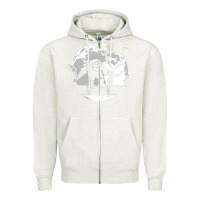 Oatmeal Heather bioshock matata Zipper Hoodie - artisFamous