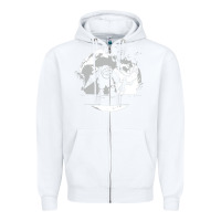 White bioshock matata Zipper Hoodie - artisFamous