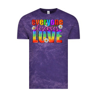 Cloud Purple Everyone Deserves Love Pride Lgbtq Vintage Tee - BundleAndBundleShop