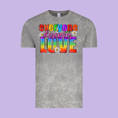 Everyone Deserves Love Pride Lgbtq Vintage Tee Designed By Bundleandbundleshop