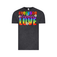Vintage Black Everyone Deserves Love Pride Lgbtq Vintage Tee - BundleAndBundleShop