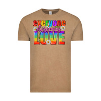 Vintage Coffee Everyone Deserves Love Pride Lgbtq Vintage Tee - BundleAndBundleShop