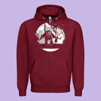 Bioshock Matata Zipper Hoodie Designed By Artisfamous