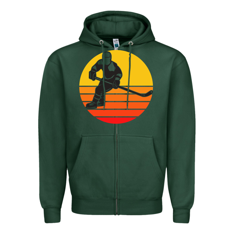 Hockey 1 Zipper Hoodie by artisFamous | Teevron
