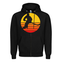 Black Hockey 1 Zipper Hoodie - artisFamous
