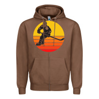 Chestnut Hockey 1 Zipper Hoodie - artisFamous