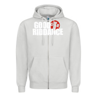 Dove Grey good riddance Zipper Hoodie - artisFamous