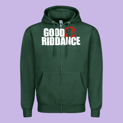 Good Riddance Zipper Hoodie Designed By Artisfamous