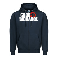 Navy good riddance Zipper Hoodie - artisFamous