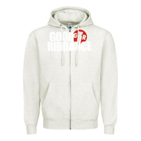 Oatmeal Heather good riddance Zipper Hoodie - artisFamous