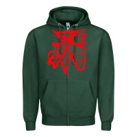Sports Green lucifer calligraphy 2 Zipper Hoodie - artisFamous