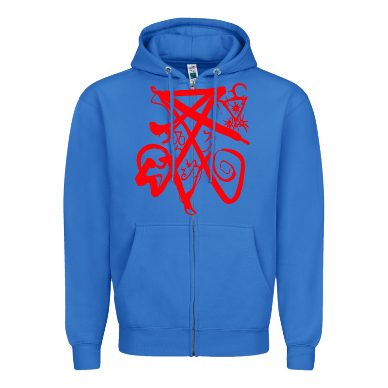 Lucifer Calligraphy 2 Zipper Hoodie by artisFamous | Teevron