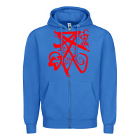 True Royal lucifer calligraphy 2 Zipper Hoodie - artisFamous