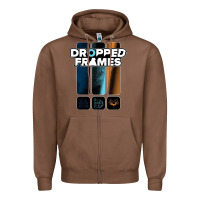 Chestnut dropped frames Zipper Hoodie - artisFamous