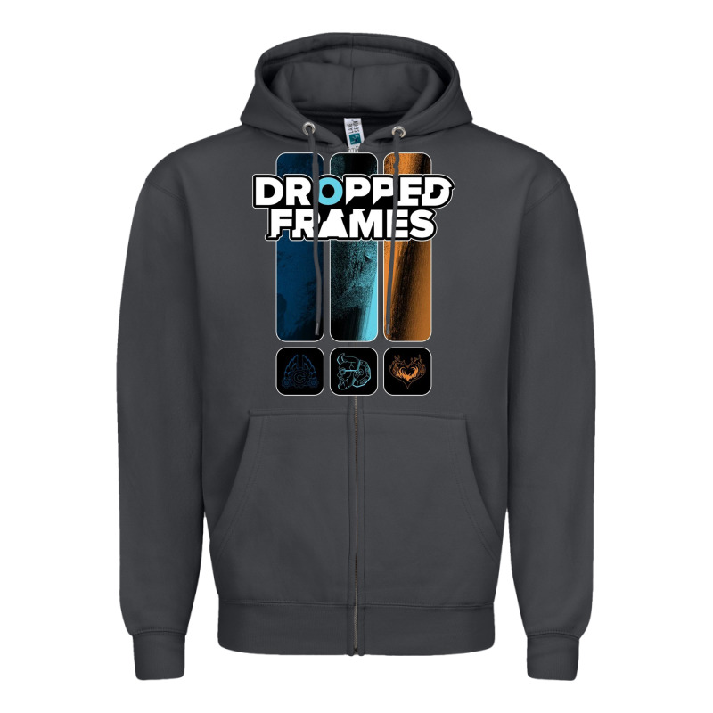 Dropped Frames Zipper Hoodie by artisFamous | Teevron