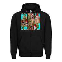 Black ho ho ho gnome Zipper Hoodie - JahusDesignShop