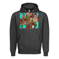 Charcoal Heather ho ho ho gnome Zipper Hoodie - JahusDesignShop