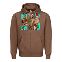 Chestnut ho ho ho gnome Zipper Hoodie - JahusDesignShop