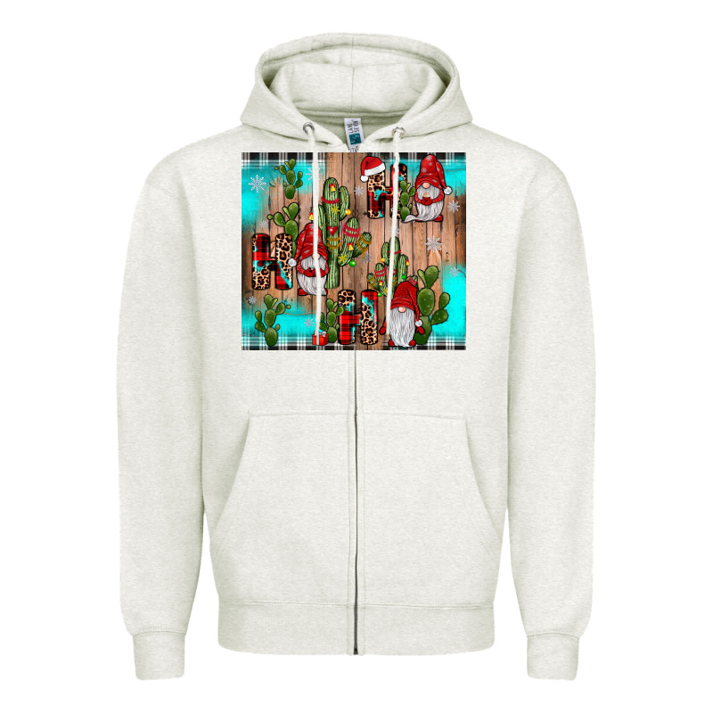 Ho Ho Ho Gnome Zipper Hoodie by JahusDesignShop | Teevron